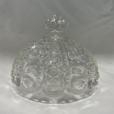 -50- Clear Glass | Covered Butter Dish