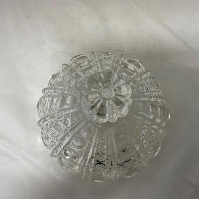 -50- Clear Glass | Covered Butter Dish