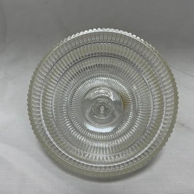 -51- Clear Glass | Covered Butter Dish