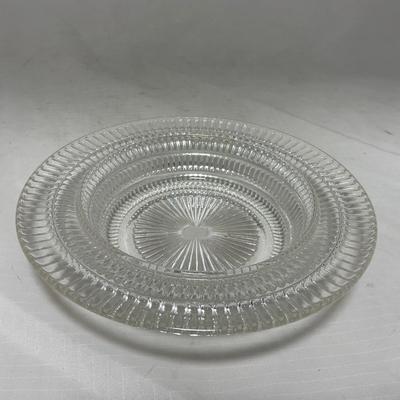 -51- Clear Glass | Covered Butter Dish
