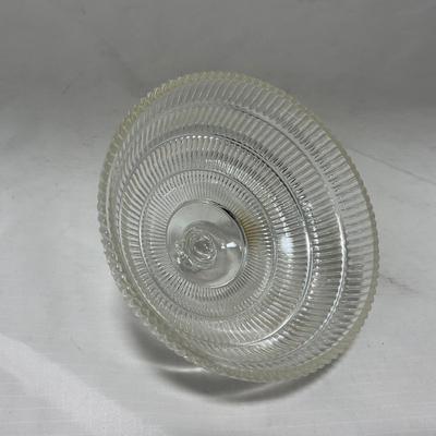 -51- Clear Glass | Covered Butter Dish