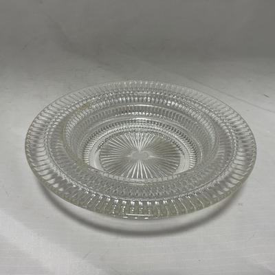 -51- Clear Glass | Covered Butter Dish