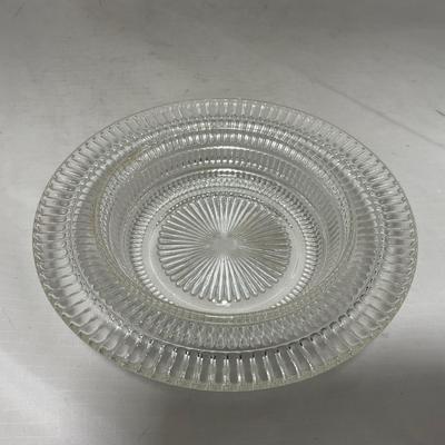 -51- Clear Glass | Covered Butter Dish