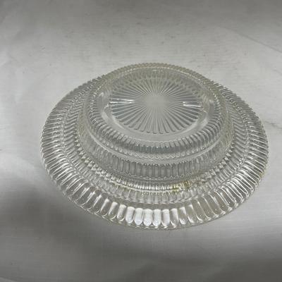 -51- Clear Glass | Covered Butter Dish