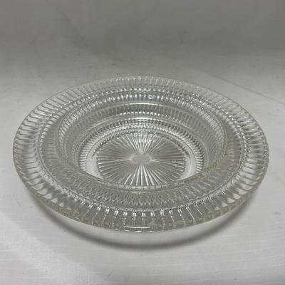 -51- Clear Glass | Covered Butter Dish