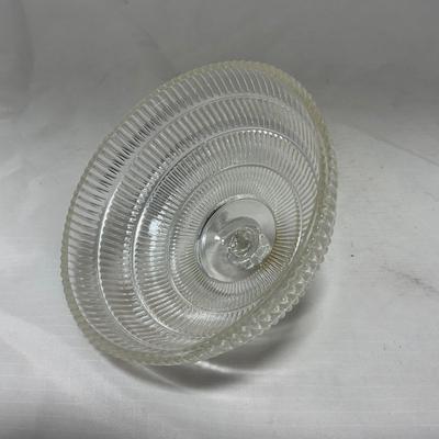 -51- Clear Glass | Covered Butter Dish