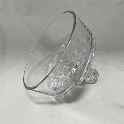 -57- Clear Glass | Covered Butter Dish