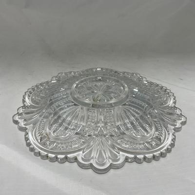 -57- Clear Glass | Covered Butter Dish