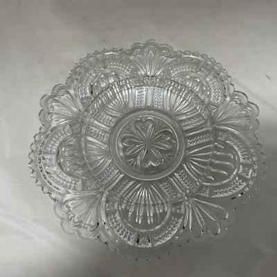 -57- Clear Glass | Covered Butter Dish