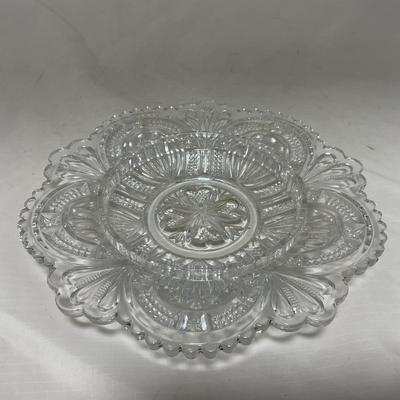 -57- Clear Glass | Covered Butter Dish