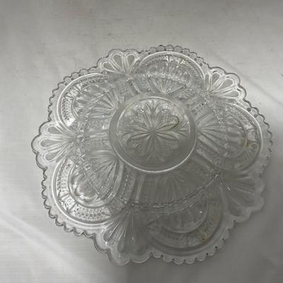 -57- Clear Glass | Covered Butter Dish