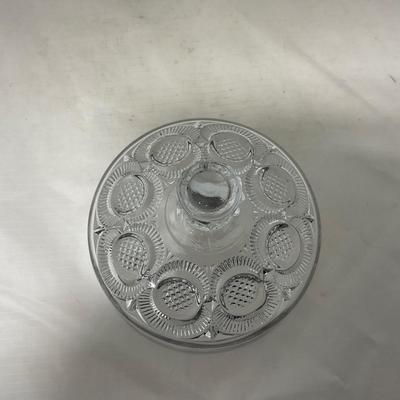 -57- Clear Glass | Covered Butter Dish