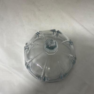 -59- Clear Glass | Covered Butter Dish