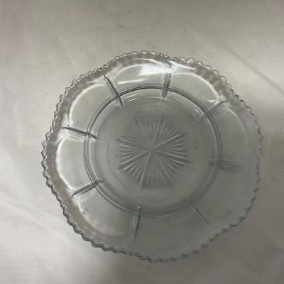 -59- Clear Glass | Covered Butter Dish