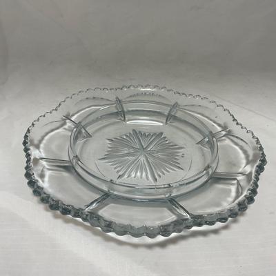 -59- Clear Glass | Covered Butter Dish