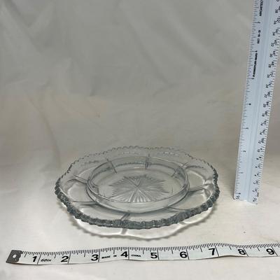 -59- Clear Glass | Covered Butter Dish