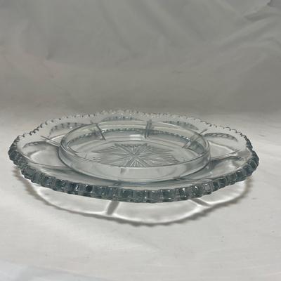 -59- Clear Glass | Covered Butter Dish
