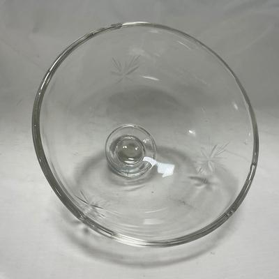 -64- Clear Glass | Mid Century Star Burst | Covered Butter Dish | Lidded Jar | Sugar & Creamer