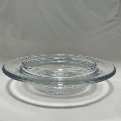 -64- Clear Glass | Mid Century Star Burst | Covered Butter Dish | Lidded Jar | Sugar & Creamer