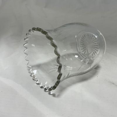 -64- Clear Glass | Mid Century Star Burst | Covered Butter Dish | Lidded Jar | Sugar & Creamer