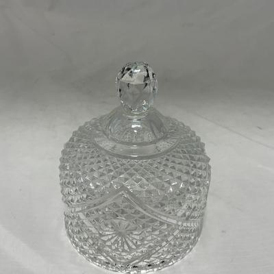 -65- Clear Glass | Small but Tall | Covered Butter Dish