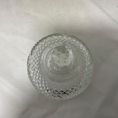 -65- Clear Glass | Small but Tall | Covered Butter Dish