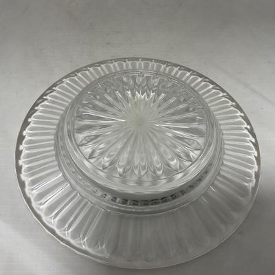 -67- Satin | Hand Painted Glass | Covered Butter Dish, Sugar & Creamer | Lidded Jar | Cruet