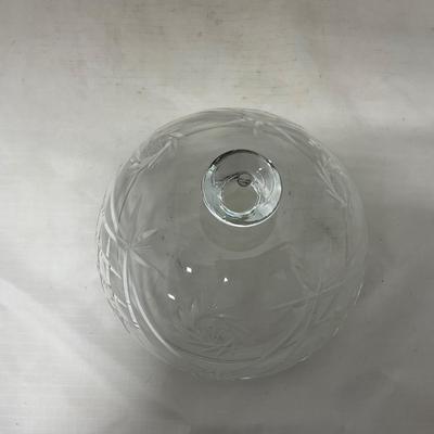 -72- Heavy Clear Glass | Covered butter Dish