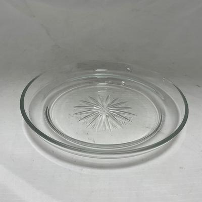 -72- Heavy Clear Glass | Covered butter Dish