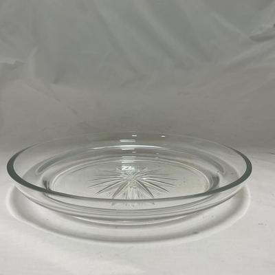 -72- Heavy Clear Glass | Covered butter Dish