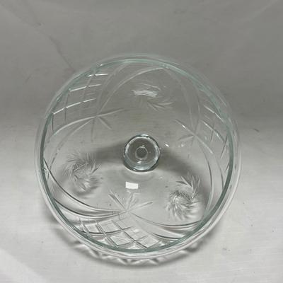 -72- Heavy Clear Glass | Covered butter Dish