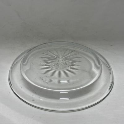 -72- Heavy Clear Glass | Covered butter Dish