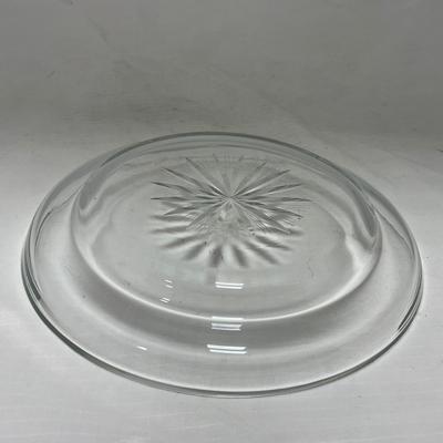 -72- Heavy Clear Glass | Covered butter Dish