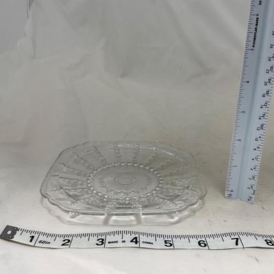 -82- Clear Glass Set of Two | Small Butter Dishes
