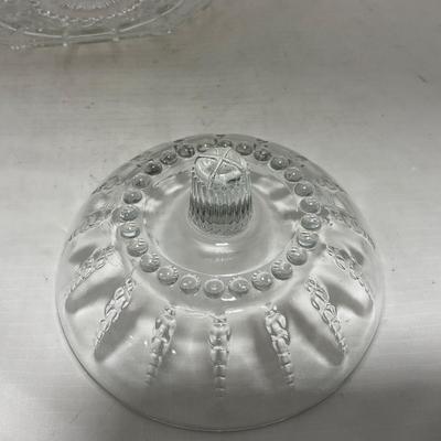 -82- Clear Glass Set of Two | Small Butter Dishes