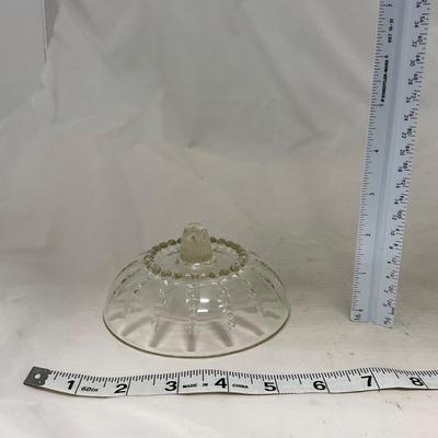 -82- Clear Glass Set of Two | Small Butter Dishes