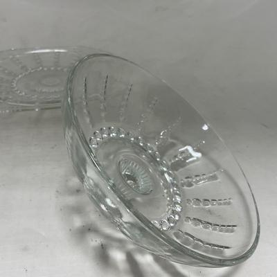 -82- Clear Glass Set of Two | Small Butter Dishes