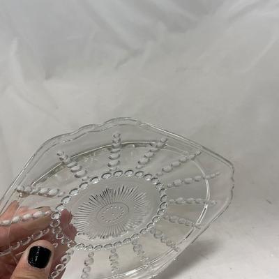 -82- Clear Glass Set of Two | Small Butter Dishes