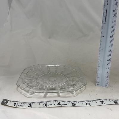 -82- Clear Glass Set of Two | Small Butter Dishes