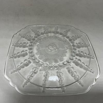 -82- Clear Glass Set of Two | Small Butter Dishes