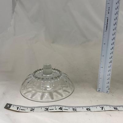 -82- Clear Glass Set of Two | Small Butter Dishes