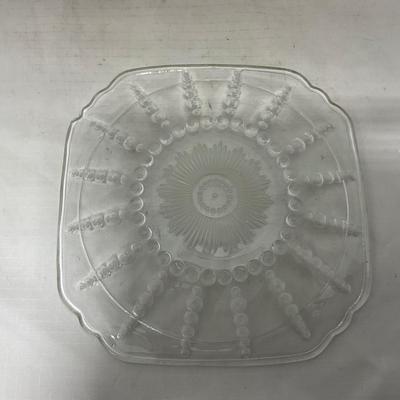 -82- Clear Glass Set of Two | Small Butter Dishes