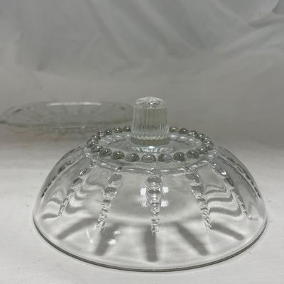 -82- Clear Glass Set of Two | Small Butter Dishes