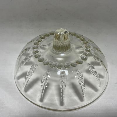 -82- Clear Glass Set of Two | Small Butter Dishes