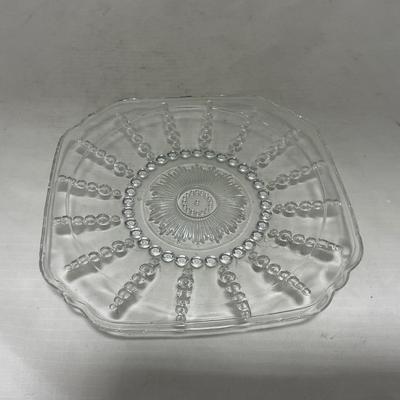 -82- Clear Glass Set of Two | Small Butter Dishes