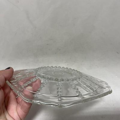 -82- Clear Glass Set of Two | Small Butter Dishes