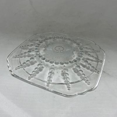 -82- Clear Glass Set of Two | Small Butter Dishes