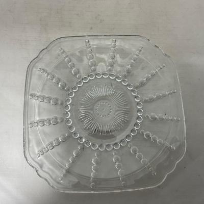 -82- Clear Glass Set of Two | Small Butter Dishes