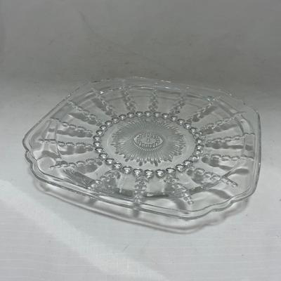 -82- Clear Glass Set of Two | Small Butter Dishes