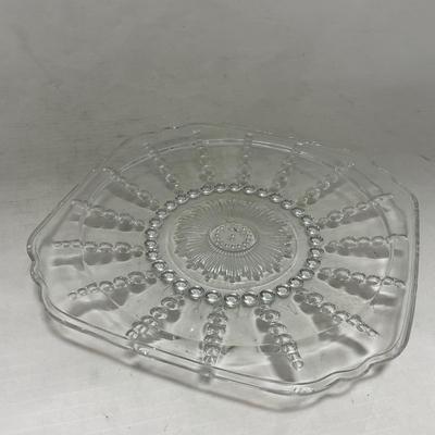 -82- Clear Glass Set of Two | Small Butter Dishes